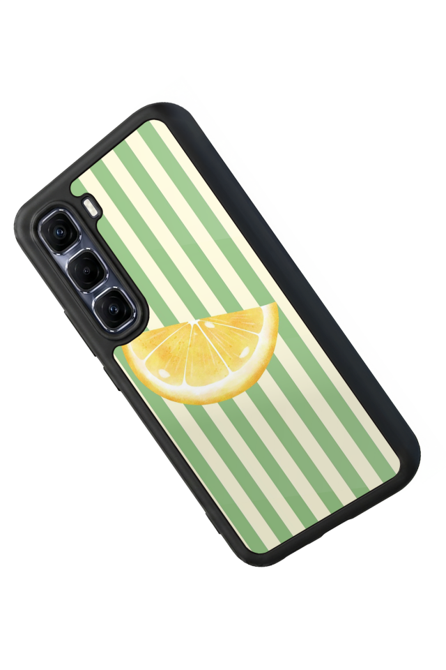 Infinix Hot 60 Pro Plus Uyumlu Limon Tasarımlı Glossy Premium Kılıf
