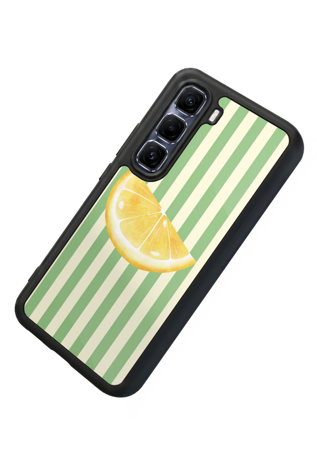 Infinix Hot 60 Pro Plus Uyumlu Limon Tasarımlı Glossy Premium Kılıf