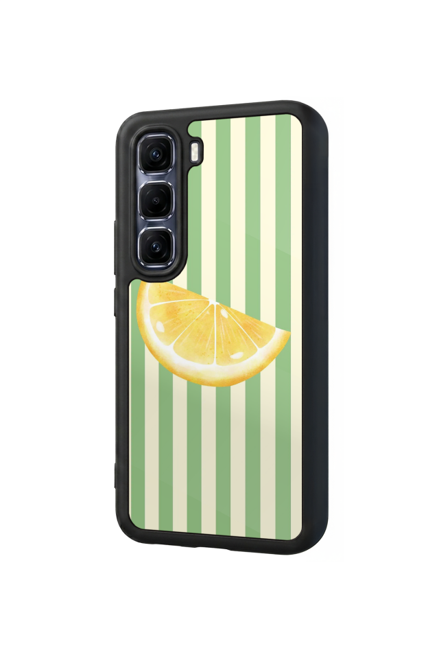 Infinix Hot 60 Pro Plus Uyumlu Limon Tasarımlı Glossy Premium Kılıf