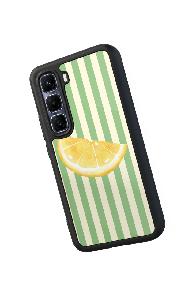 Infinix Hot 60 Pro Plus Uyumlu Limon Tasarımlı Glossy Premium Kılıf