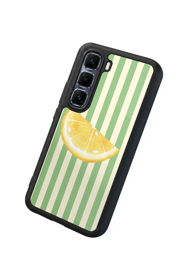 Infinix Hot 60 Pro Plus Uyumlu Limon Tasarımlı Glossy Premium Kılıf