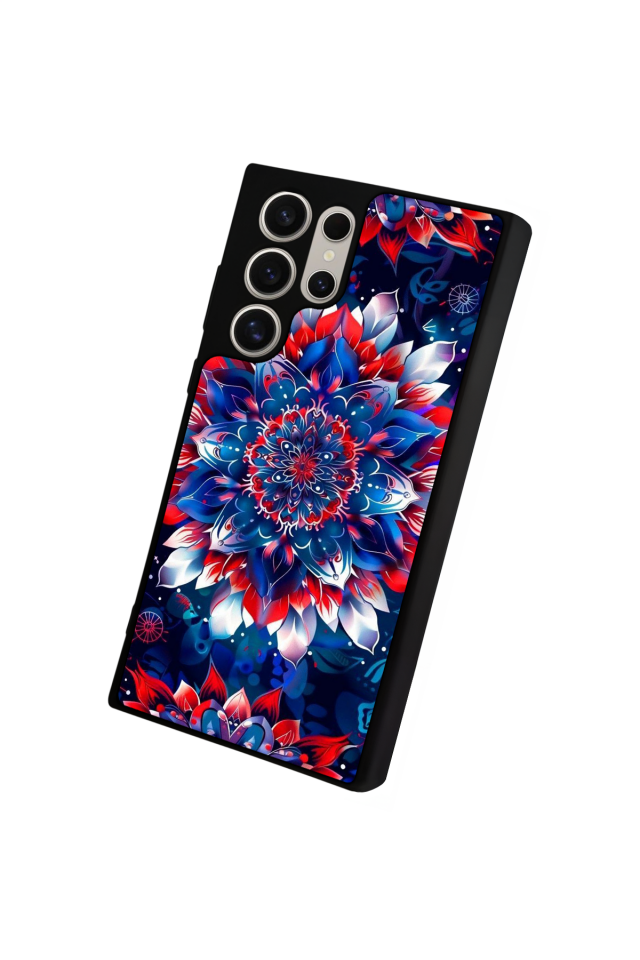 Samsung Galaxy S24 Ultra Uyumlu Mandala Tasarımlı Glossy Premium Kılıf