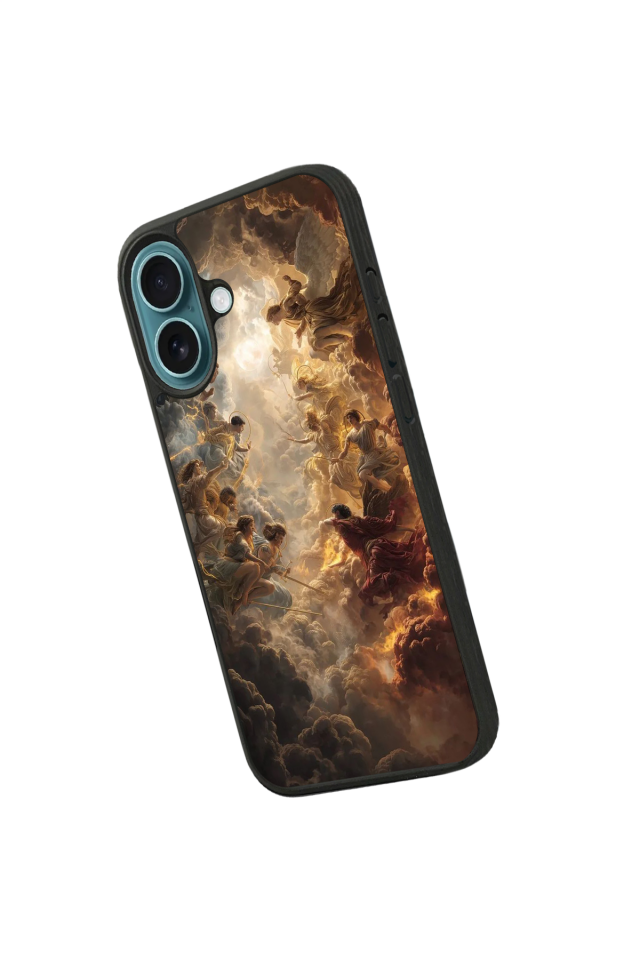 iPhone 16 Uyumlu Melek Tasarımlı Glossy Premium Kılıf