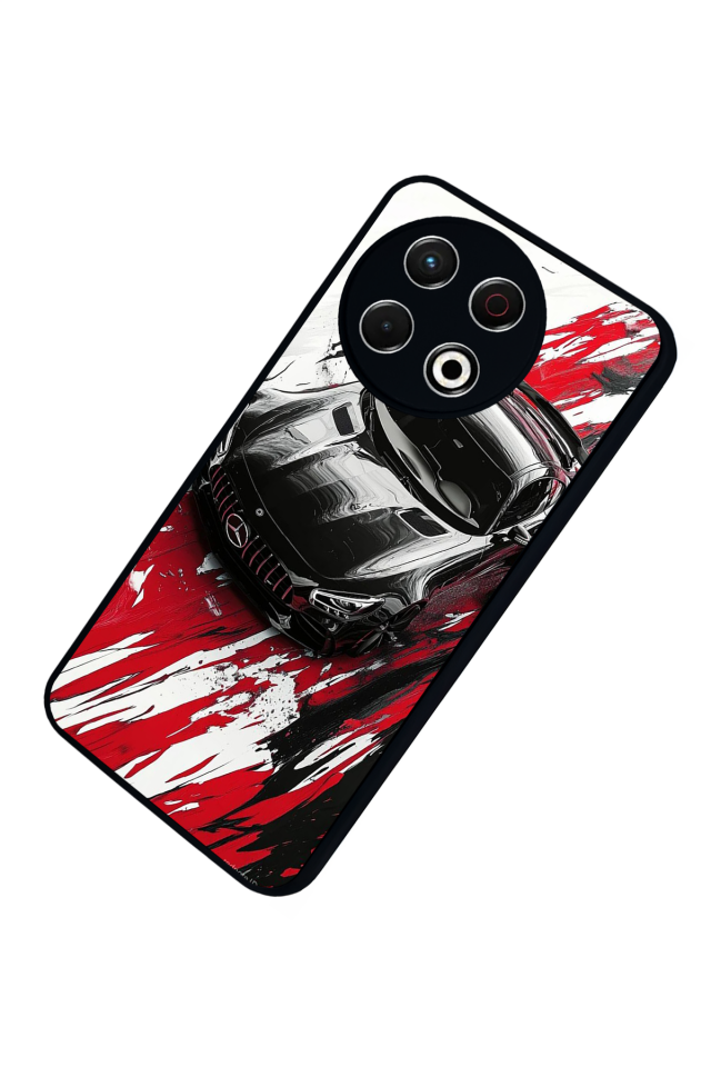 Tecno Spark 30 Pro Uyumlu Mercedes Tasarımlı Glossy Premium Kılıf