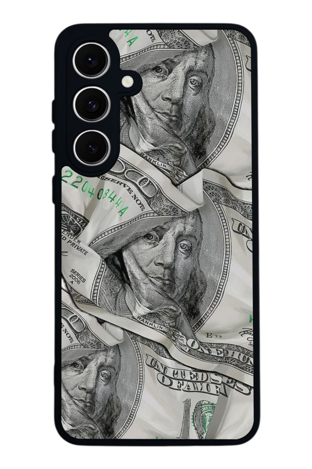 Samsung Galaxy S24 FE Uyumlu Money Para Tasarımlı Glossy Premium Kılıf