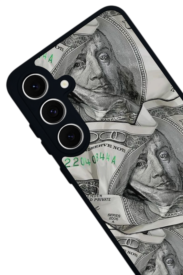 Samsung Galaxy S24 FE Uyumlu Money Para Tasarımlı Glossy Premium Kılıf