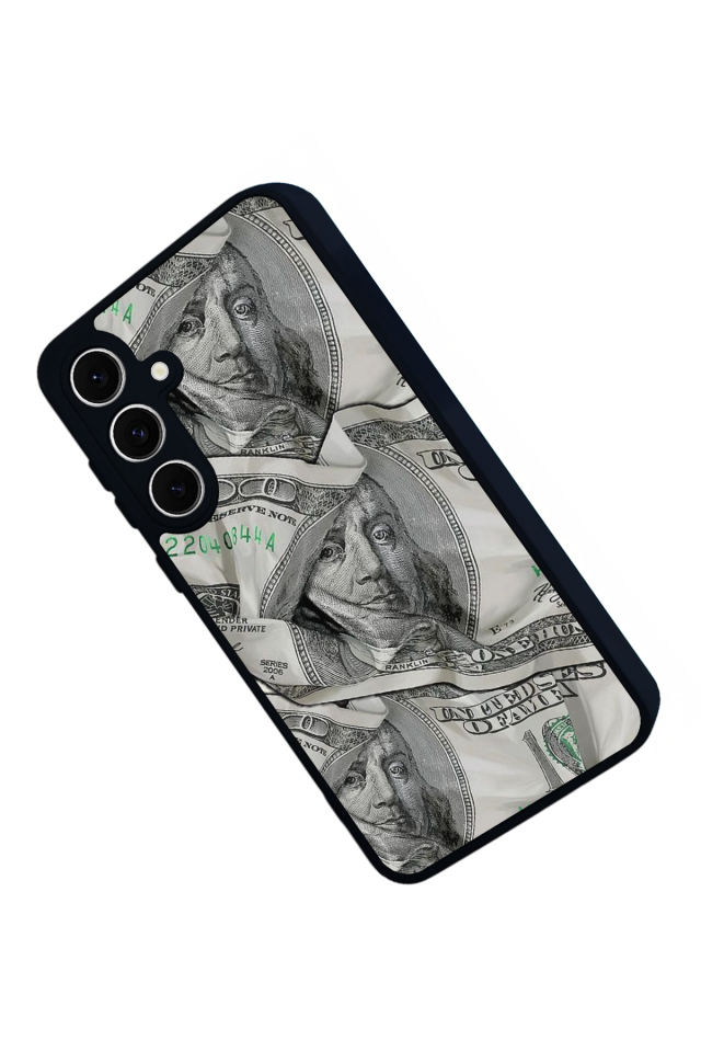 Samsung Galaxy S24 FE Uyumlu Money Para Tasarımlı Glossy Premium Kılıf
