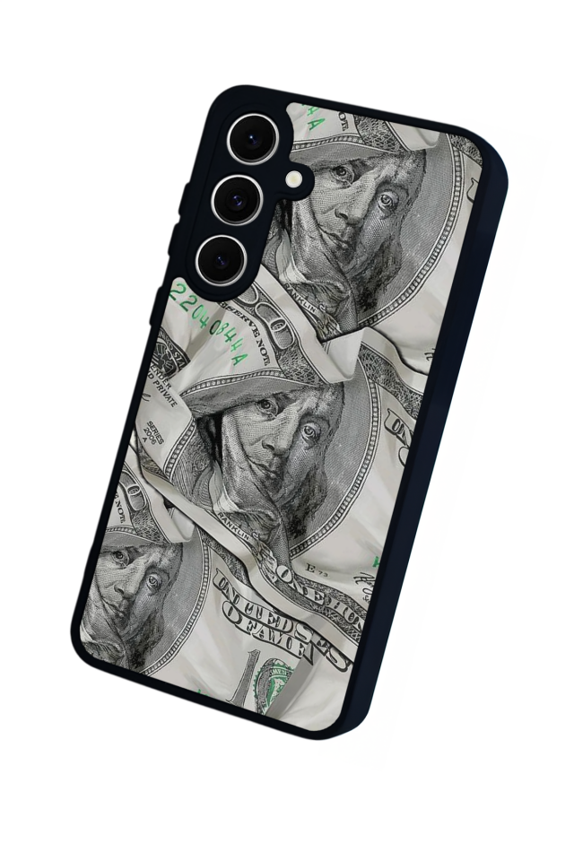 Samsung Galaxy S24 FE Uyumlu Money Para Tasarımlı Glossy Premium Kılıf