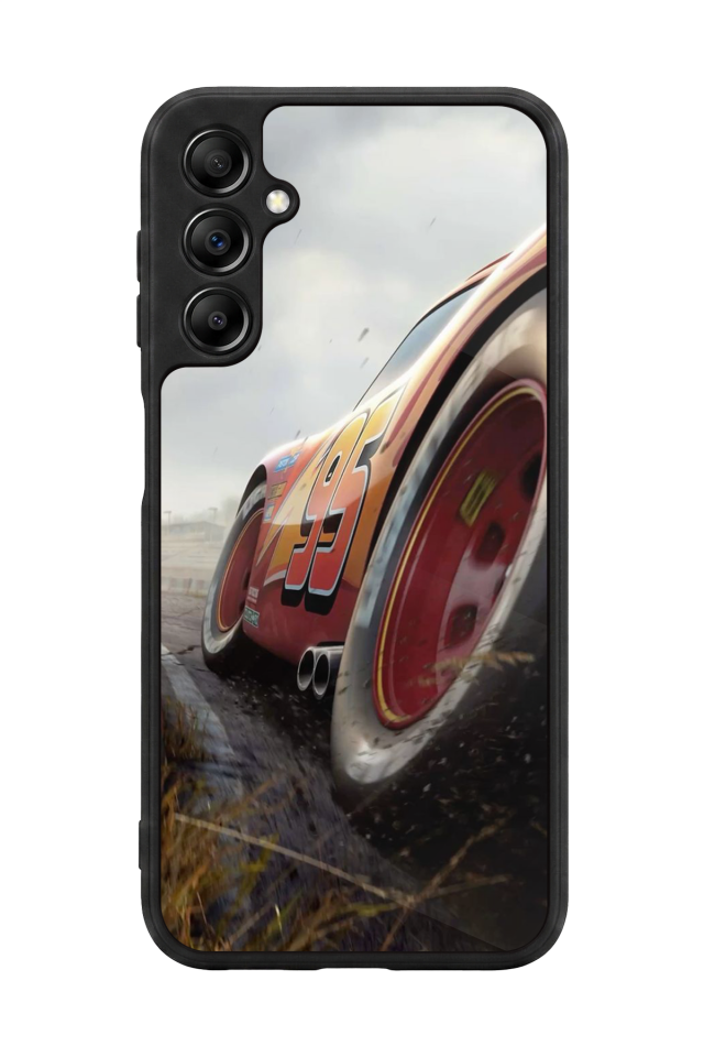 Samsung Galaxy A14 Uyumlu Şimsek McQueen Tasarımlı Glossy Premium Kılıf