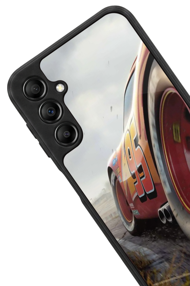 Samsung Galaxy A14 Uyumlu Şimsek McQueen Tasarımlı Glossy Premium Kılıf
