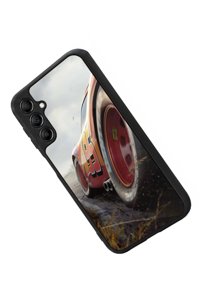 Samsung Galaxy A14 Uyumlu Şimsek McQueen Tasarımlı Glossy Premium Kılıf