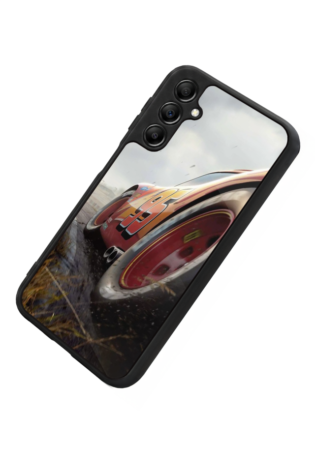Samsung Galaxy A14 Uyumlu Şimsek McQueen Tasarımlı Glossy Premium Kılıf