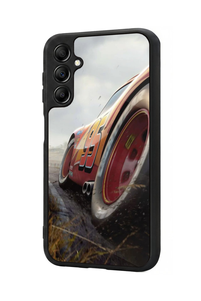 Samsung Galaxy A14 Uyumlu Şimsek McQueen Tasarımlı Glossy Premium Kılıf