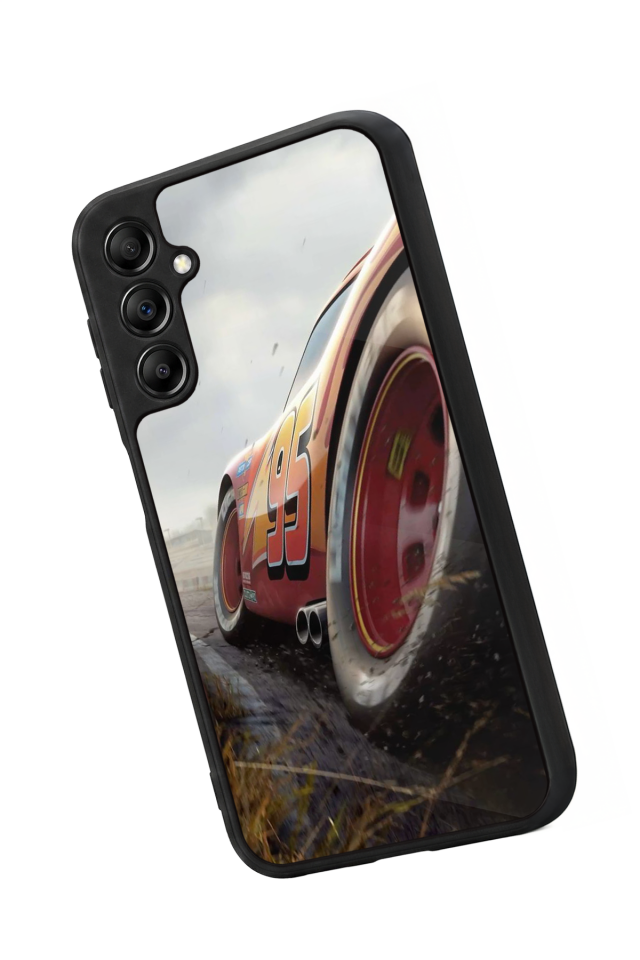 Samsung Galaxy A14 Uyumlu Şimsek McQueen Tasarımlı Glossy Premium Kılıf