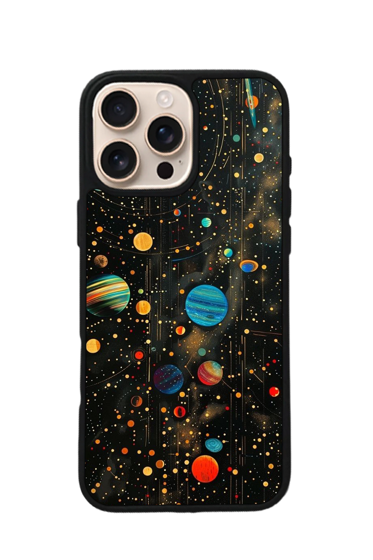 iPhone 14 Pro Uyumlu Uzay Tasarımlı Glossy Premium Kılıf