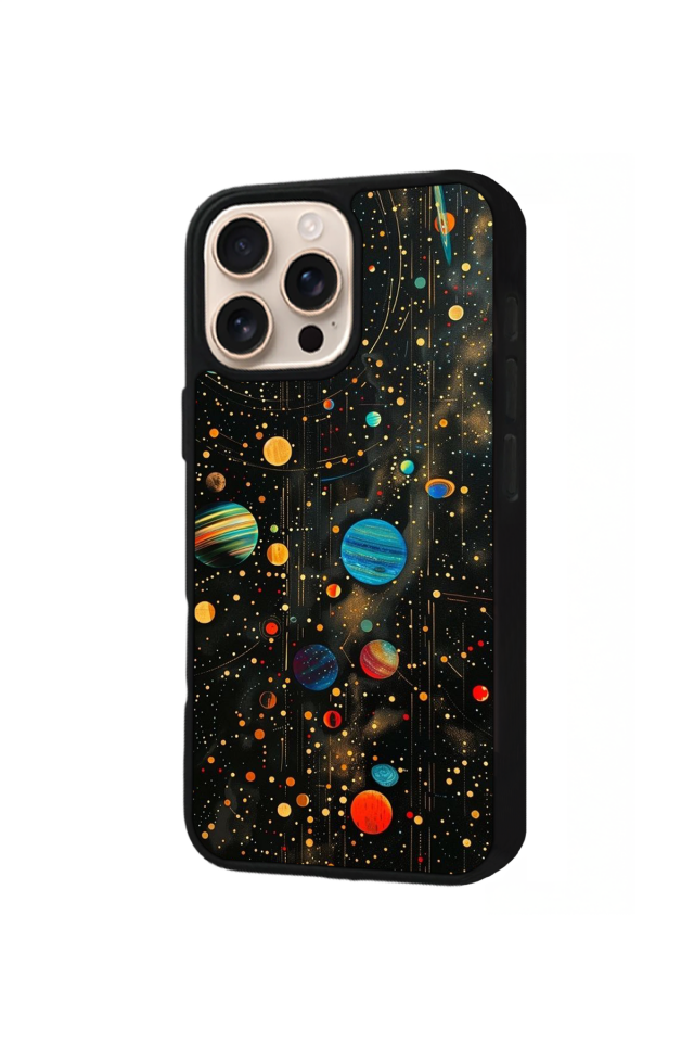 iPhone 14 Pro Uyumlu Uzay Tasarımlı Glossy Premium Kılıf