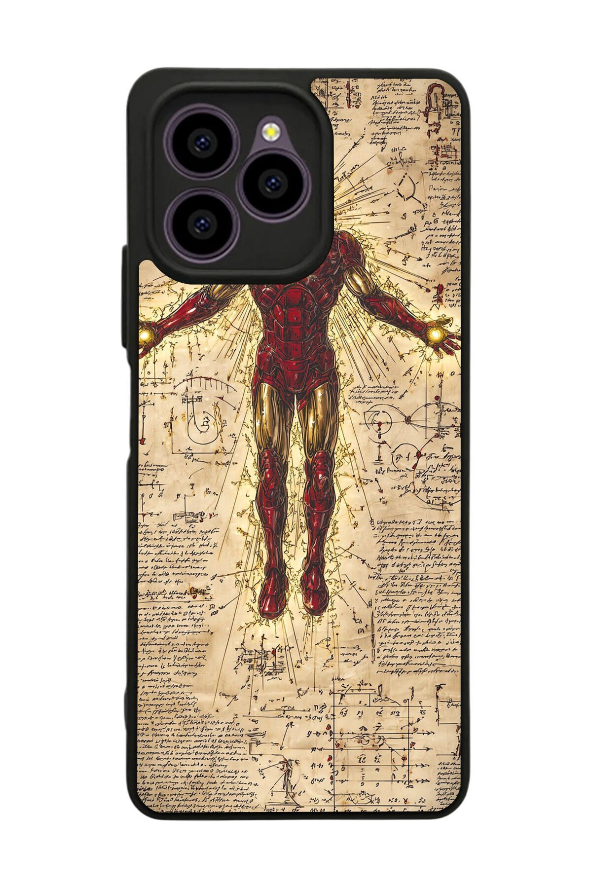Omix X6 Uyumlu Iron Man ( Demir Adam ) Tasarımlı Glossy Premium Kılıf