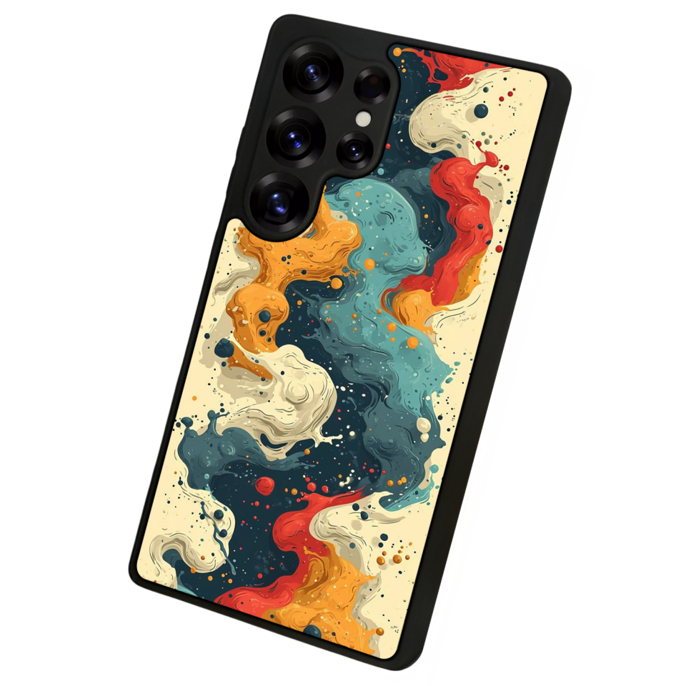 Samsung Galaxy S25 Ultra Uyumlu Abstract Tasarımlı Glossy Premium Kılıf