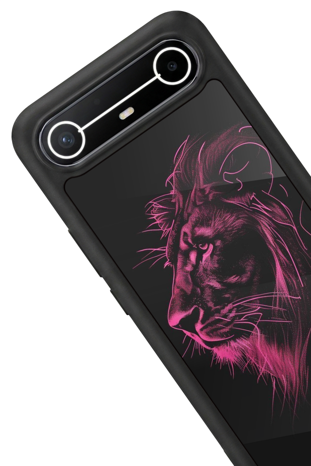 Tecno Spark Slim 5G Uyumlu Aslan Tasarımlı Glossy Premium Kılıf