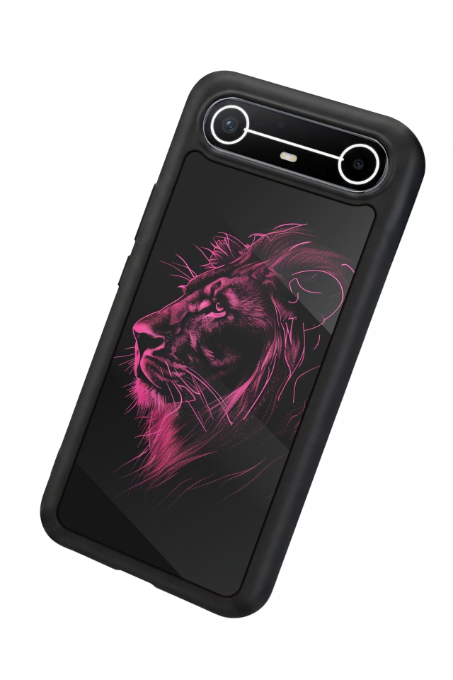 Tecno Spark Slim 5G Uyumlu Aslan Tasarımlı Glossy Premium Kılıf