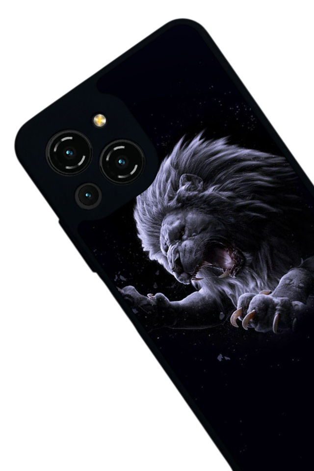 Reeder S23 Pro Max Uyumlu Aslan Tasarımlı Glossy Premium Kılıf