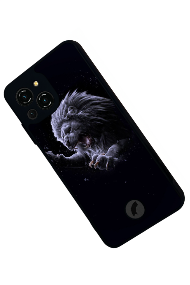 Reeder S23 Pro Max Uyumlu Aslan Tasarımlı Glossy Premium Kılıf