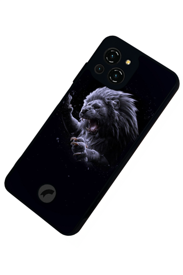 Reeder S23 Pro Max Uyumlu Aslan Tasarımlı Glossy Premium Kılıf
