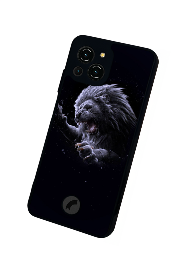 Reeder S23 Pro Max Uyumlu Aslan Tasarımlı Glossy Premium Kılıf
