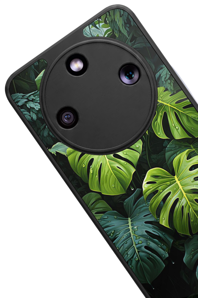 Honor Magic 8 Lite Uyumlu Botanik Tasarımlı Glossy Premium Kılıf