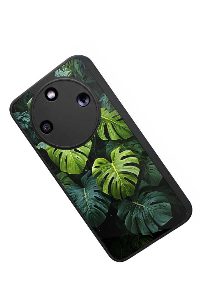 Honor Magic 8 Lite Uyumlu Botanik Tasarımlı Glossy Premium Kılıf