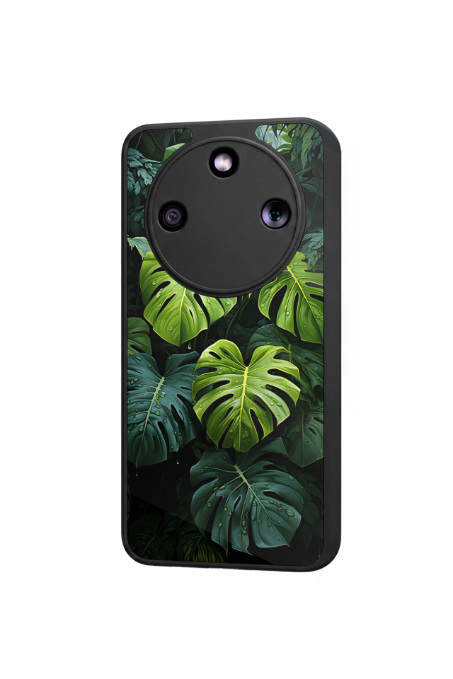 Honor Magic 8 Lite Uyumlu Botanik Tasarımlı Glossy Premium Kılıf