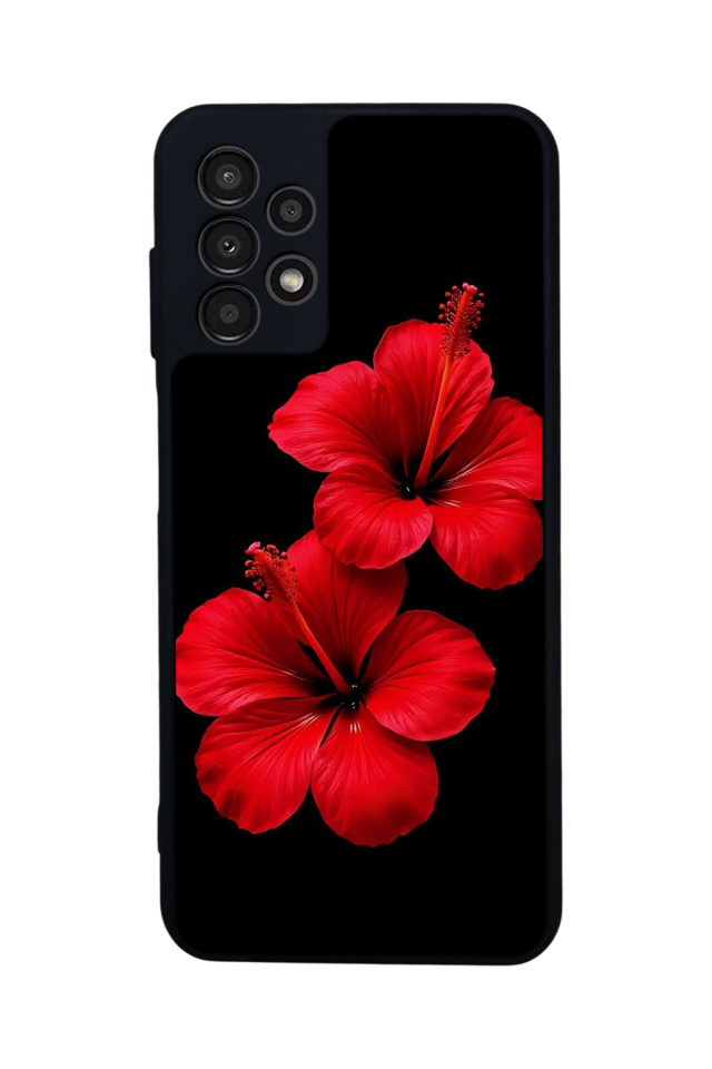 Samsung Galaxy A13 Uyumlu Cicek Tasarımlı Glossy Premium Kılıf