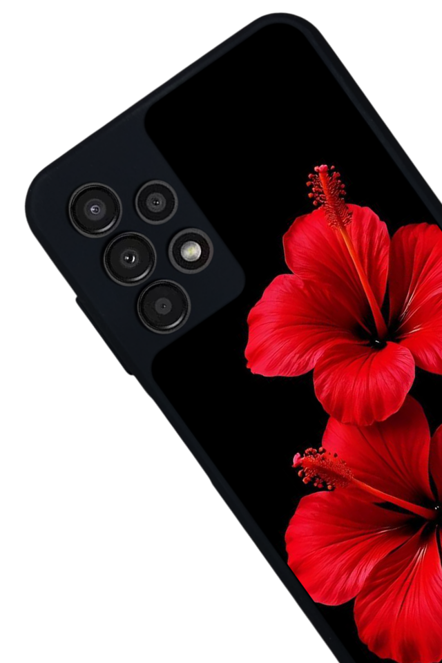 Samsung Galaxy A13 Uyumlu Cicek Tasarımlı Glossy Premium Kılıf