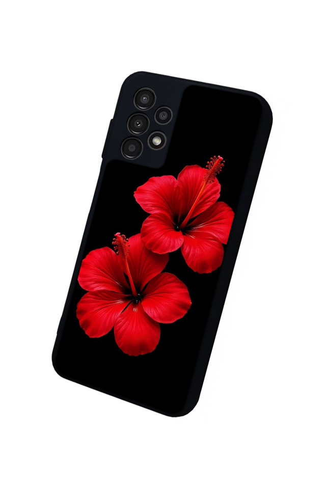 Samsung Galaxy A13 Uyumlu Cicek Tasarımlı Glossy Premium Kılıf