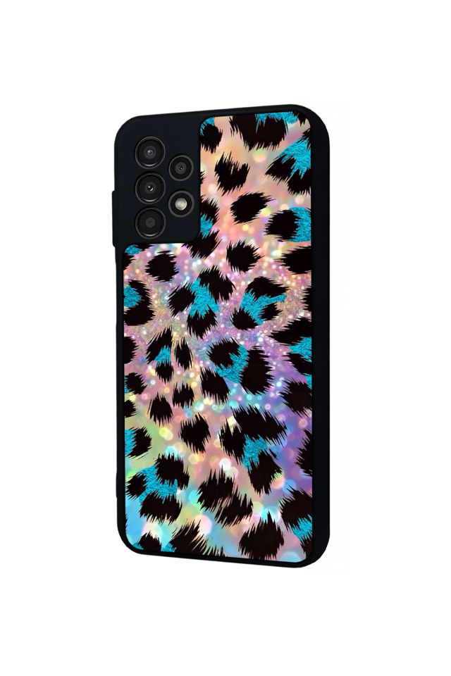 Samsung Galaxy A23 Uyumlu Hologram Leopar Tasarımlı Glossy Premium Kılıf