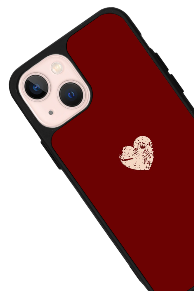 iPhone 13/14 Uyumlu Kalp Love Tasarımlı Glossy Premium Kılıf