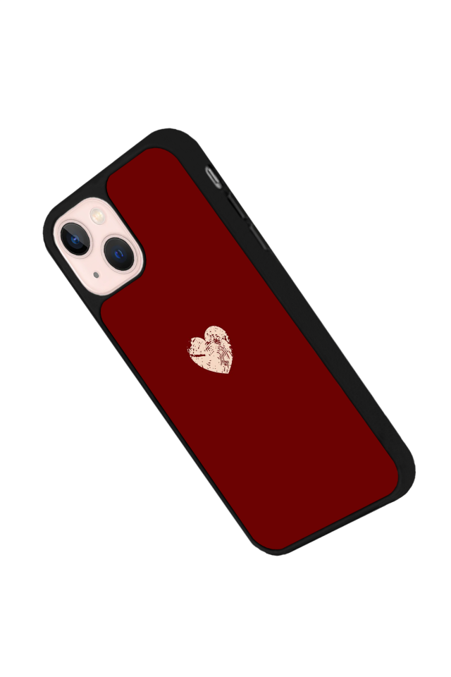 iPhone 13/14 Uyumlu Kalp Love Tasarımlı Glossy Premium Kılıf