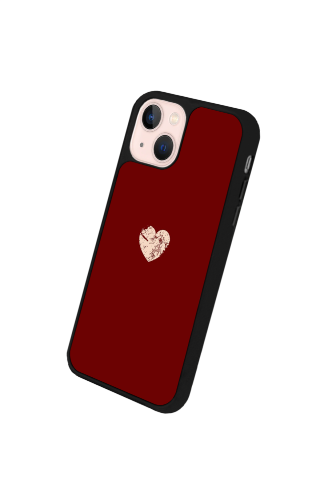 iPhone 13/14 Uyumlu Kalp Love Tasarımlı Glossy Premium Kılıf