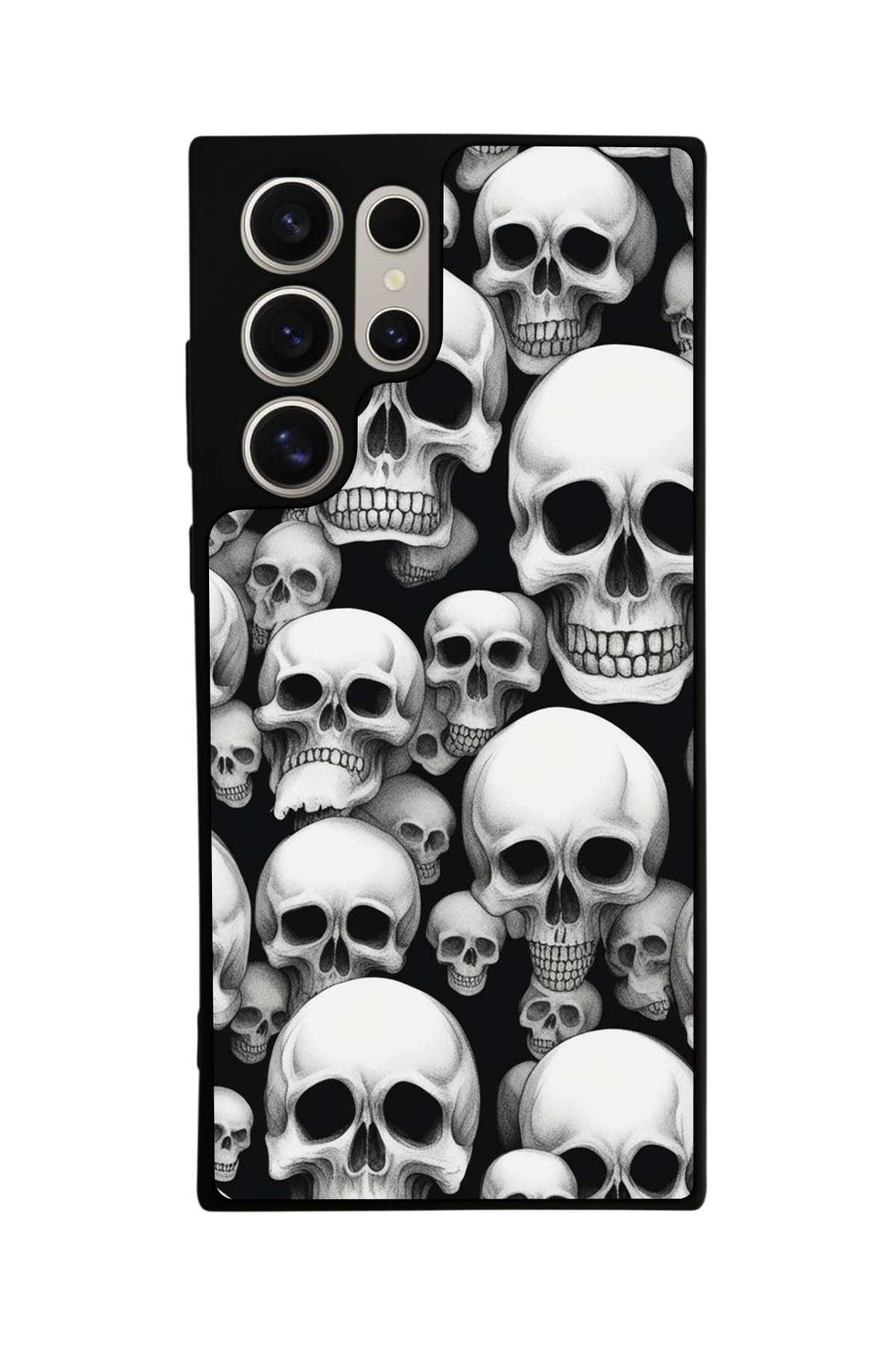 Samsung Galaxy S22 Ultra Uyumlu KuruKafa Tasarımlı Glossy Premium Kılıf