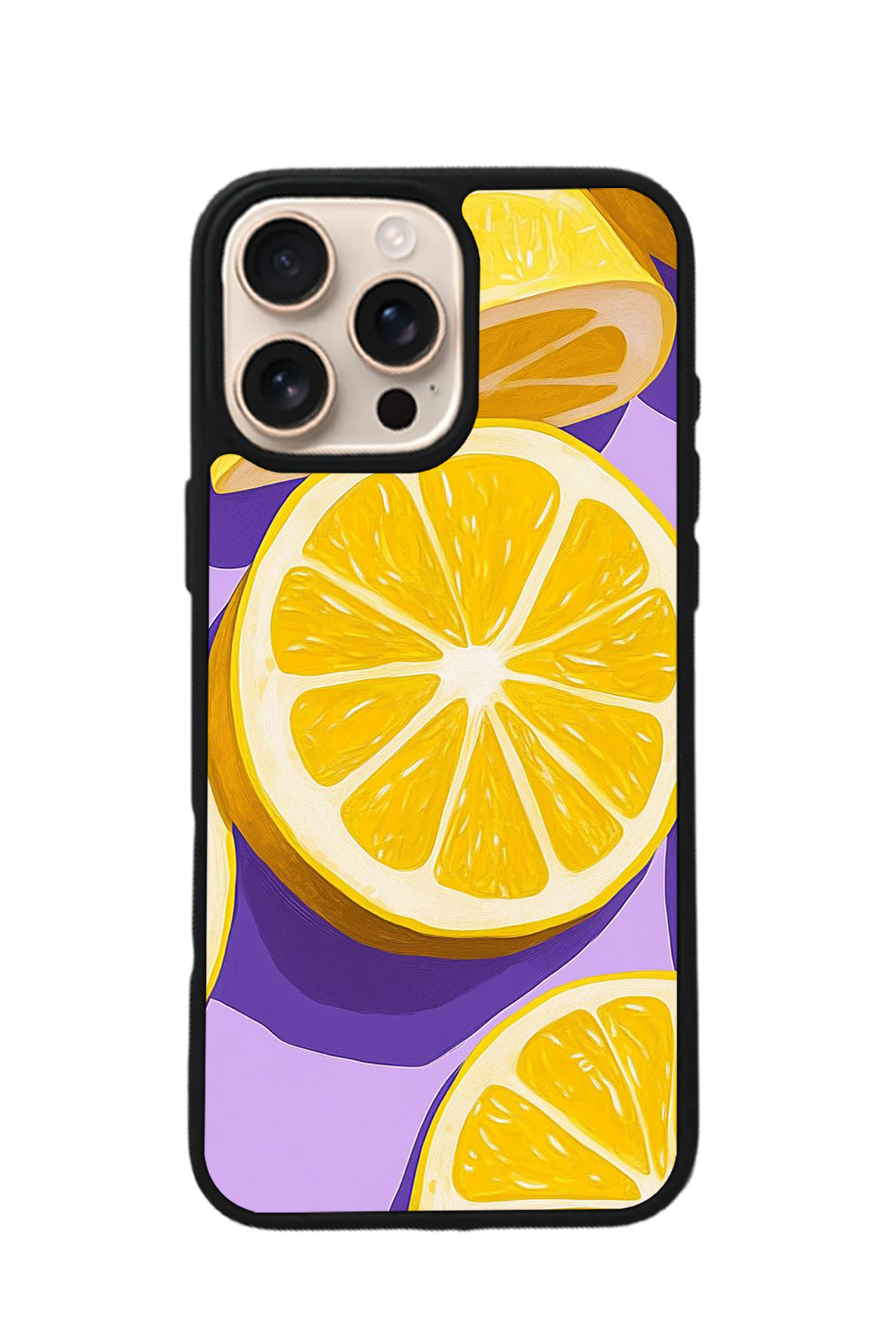 iPhone 15 Pro Max Uyumlu Limon Tasarımlı Glossy Premium Kılıf