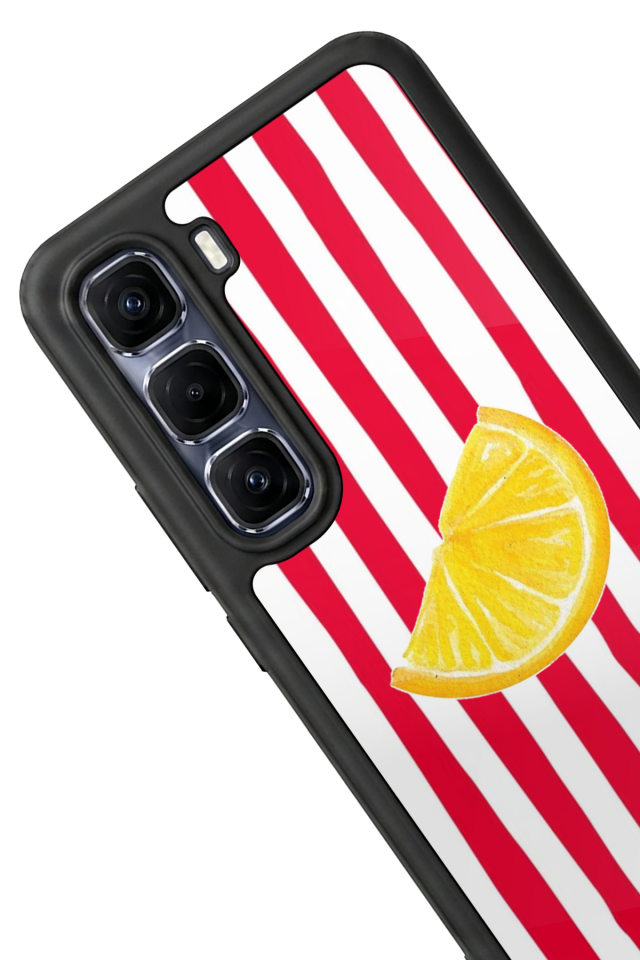 Infinix Hot 60 Pro Plus Uyumlu Limon Tasarımlı Glossy Premium Kılıf