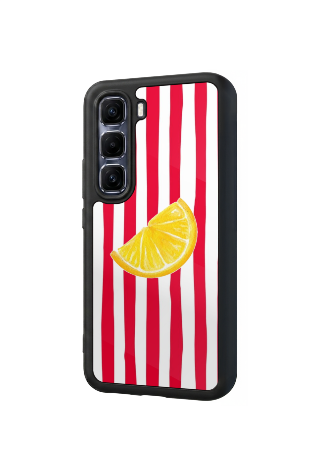 Infinix Hot 60 Pro Plus Uyumlu Limon Tasarımlı Glossy Premium Kılıf