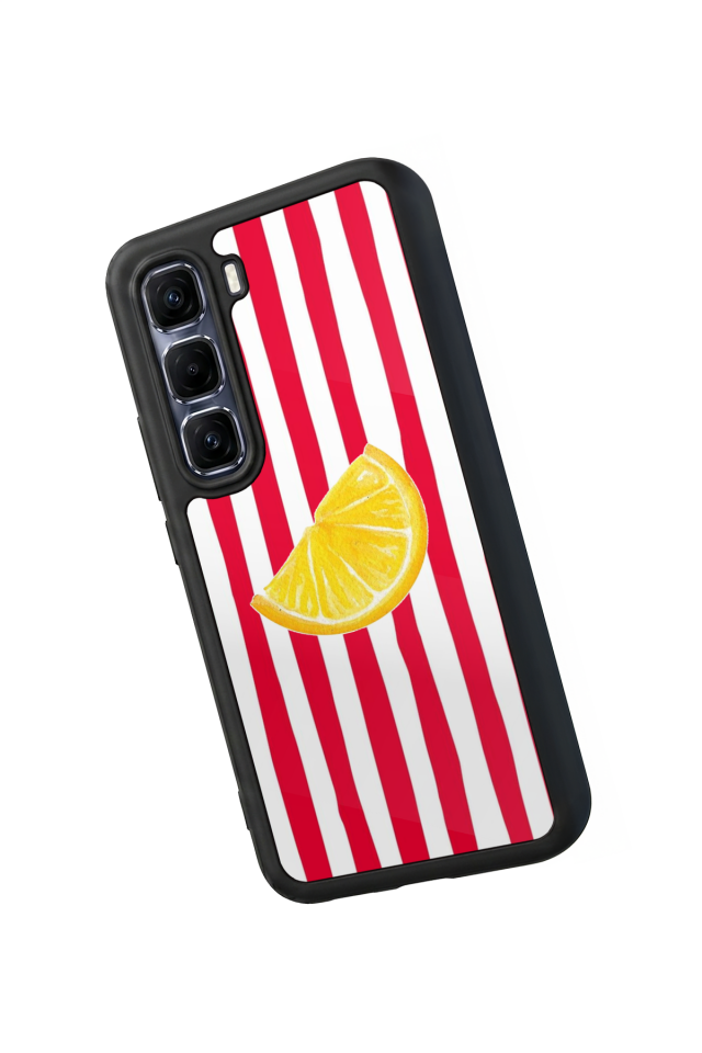 Infinix Hot 60 Pro Plus Uyumlu Limon Tasarımlı Glossy Premium Kılıf