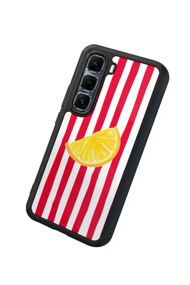 Infinix Hot 60 Pro Plus Uyumlu Limon Tasarımlı Glossy Premium Kılıf