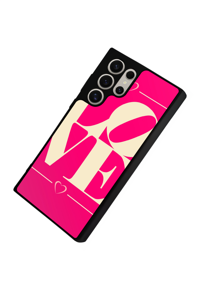 Samsung Galaxy S24 Ultra Uyumlu Love Tasarımlı Glossy Premium Kılıf