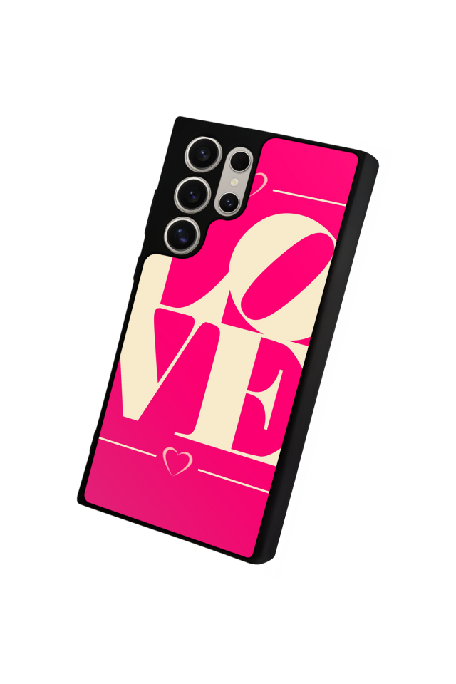 Samsung Galaxy S24 Ultra Uyumlu Love Tasarımlı Glossy Premium Kılıf