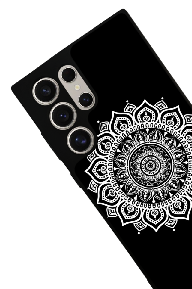 Samsung Galaxy S24 Ultra Uyumlu Mandala Tasarımlı Glossy Premium Kılıf