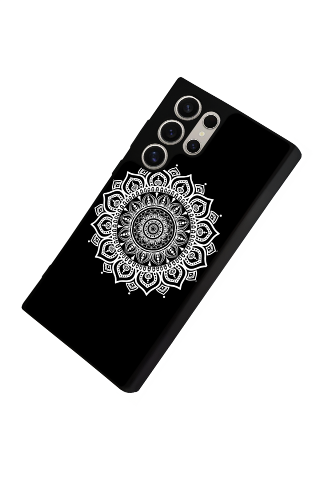 Samsung Galaxy S24 Ultra Uyumlu Mandala Tasarımlı Glossy Premium Kılıf