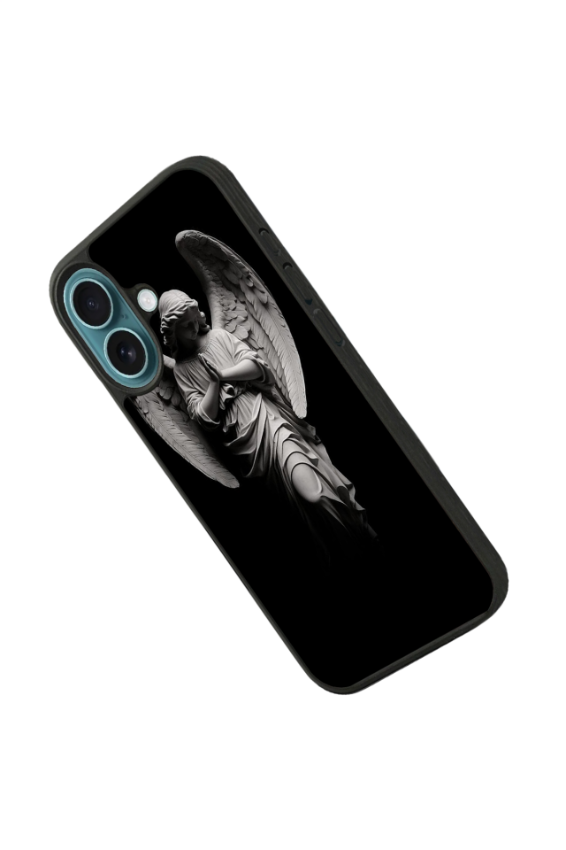 iPhone 16 Uyumlu Melek Tasarımlı Glossy Premium Kılıf