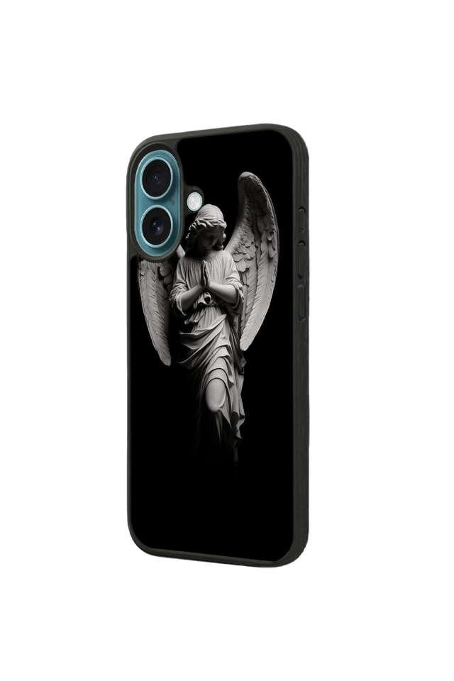 iPhone 16 Uyumlu Melek Tasarımlı Glossy Premium Kılıf